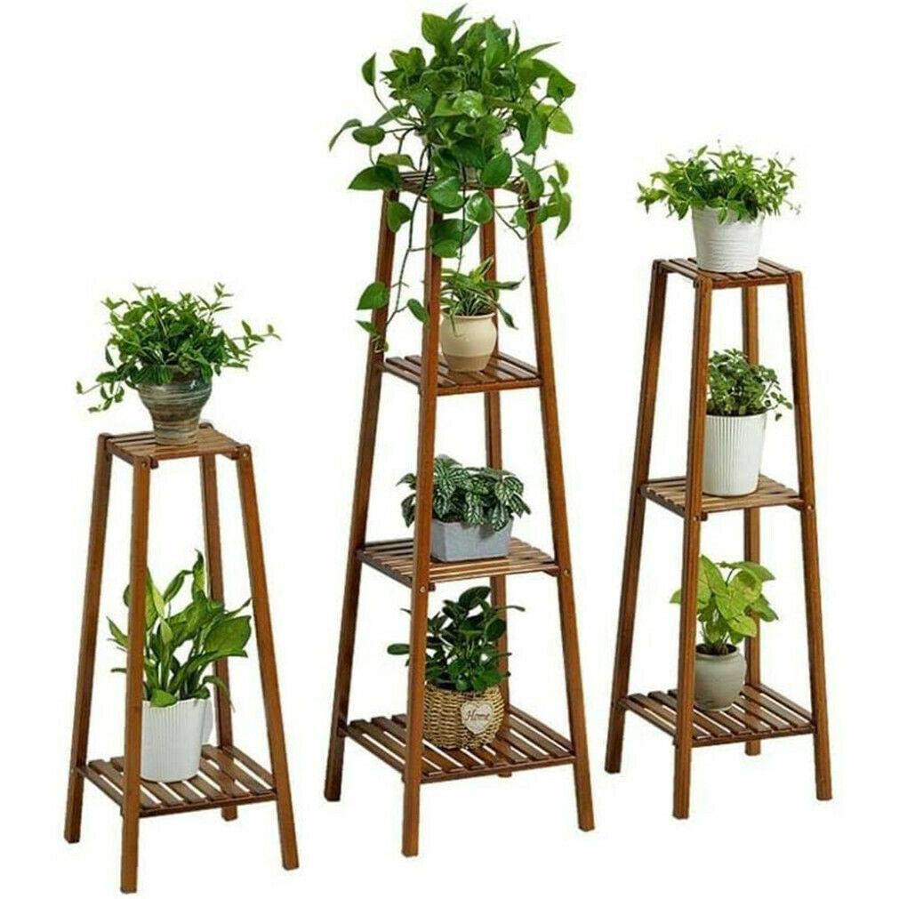 Étagère à Plantes en Bambou Artisanal