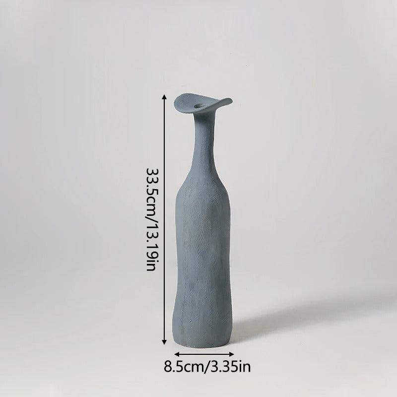 Vase Botanique Évasé – Porcelaine Sculpturale