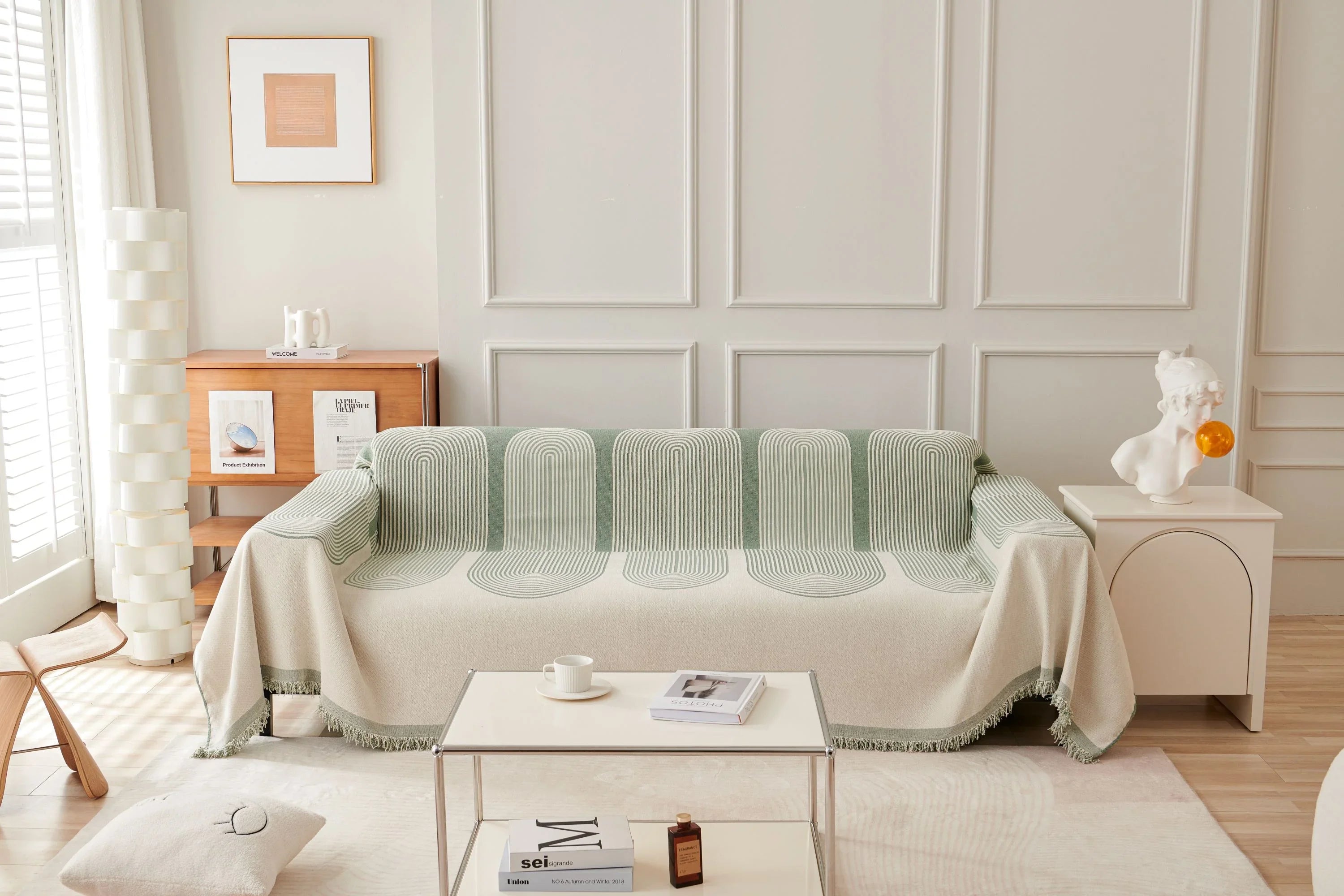Chenille Throw - Pistachio Green