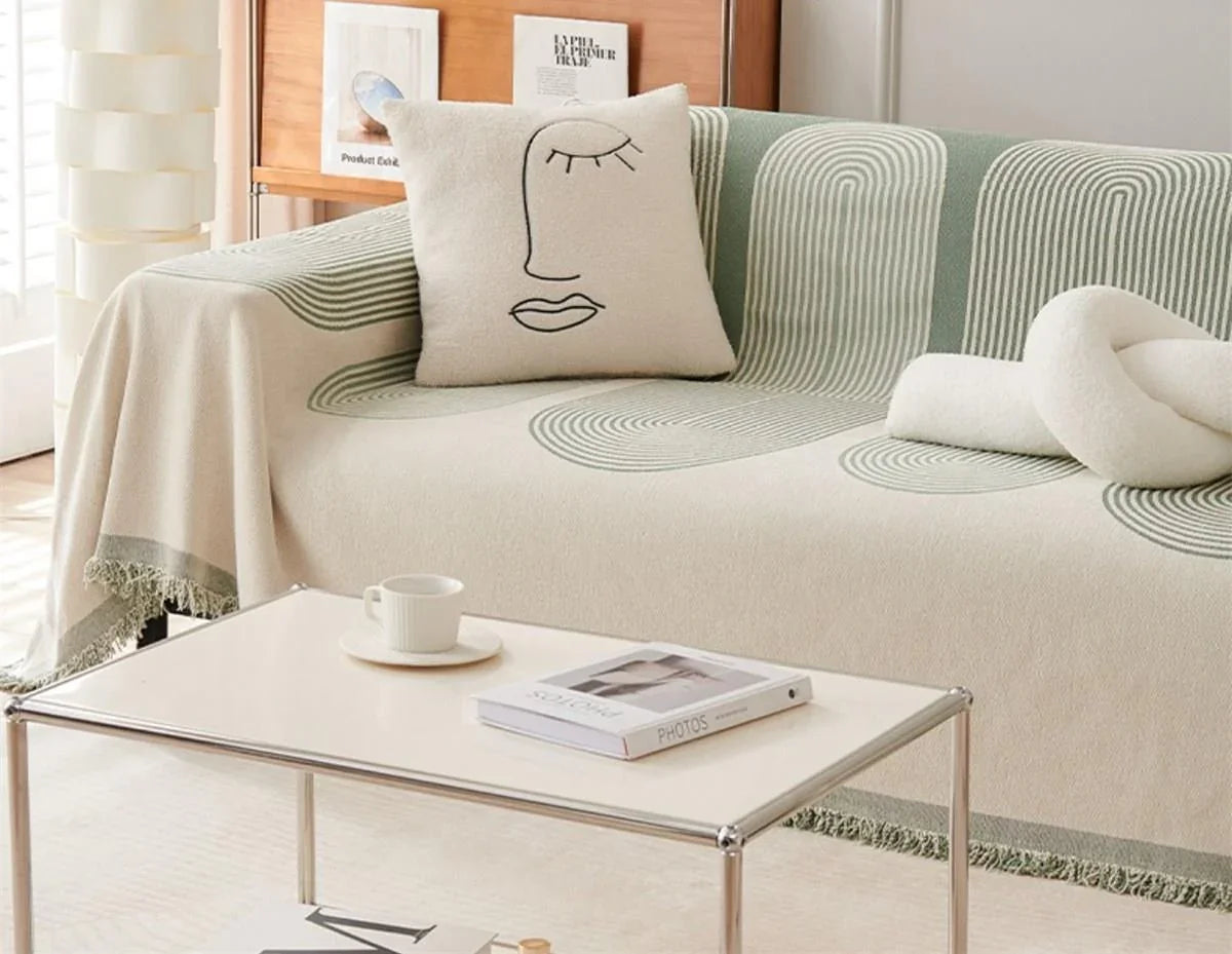 Chenille Throw - Pistachio Green