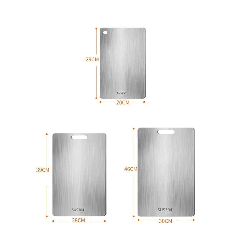 Planche à découper en acier inoxydable revêtu titane