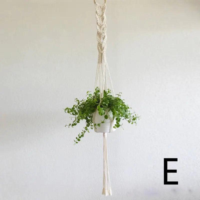 Macramé Hanging Planter – Woven Cotton