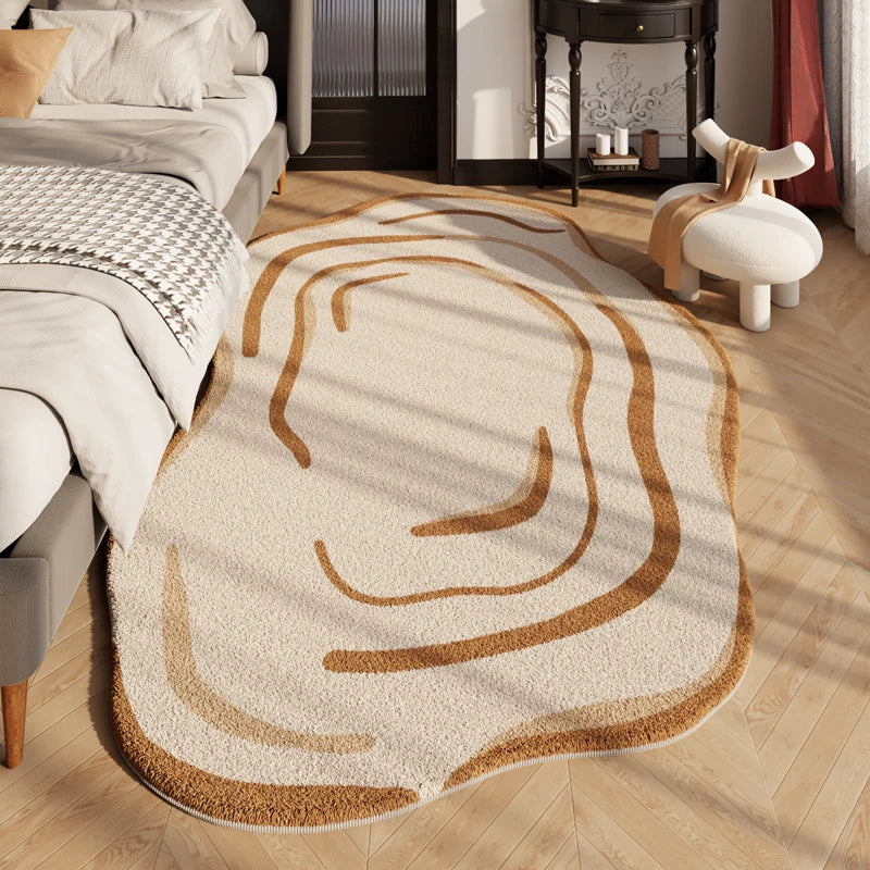 Nordic Abstract Irregular Shaped Decorative Area Rug