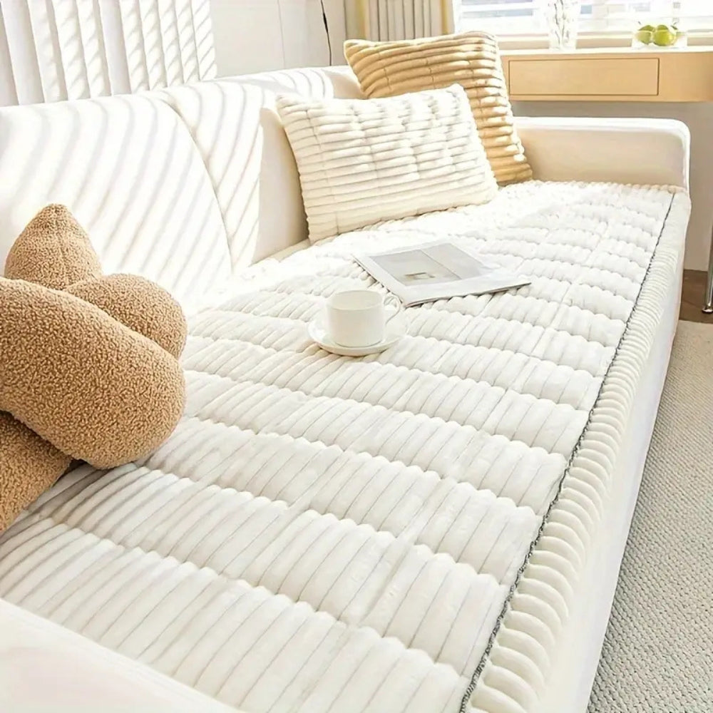 Jeté Canapé Bordure Volantée - Plaid Plush Décoratif
