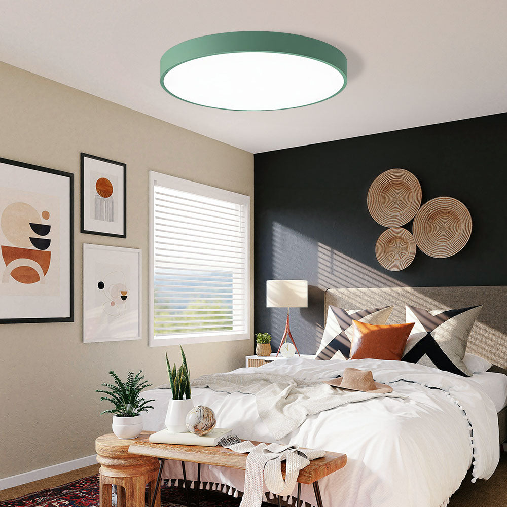 Plafonnier LED rond extra-plat, Ø 23 à 50 cm