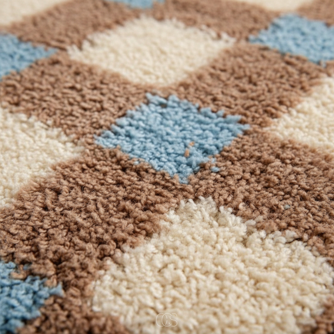 Tapis Moelleux Géométrique Style Nordique