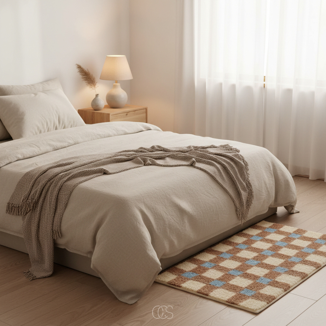 Tapis Moelleux Géométrique Style Nordique