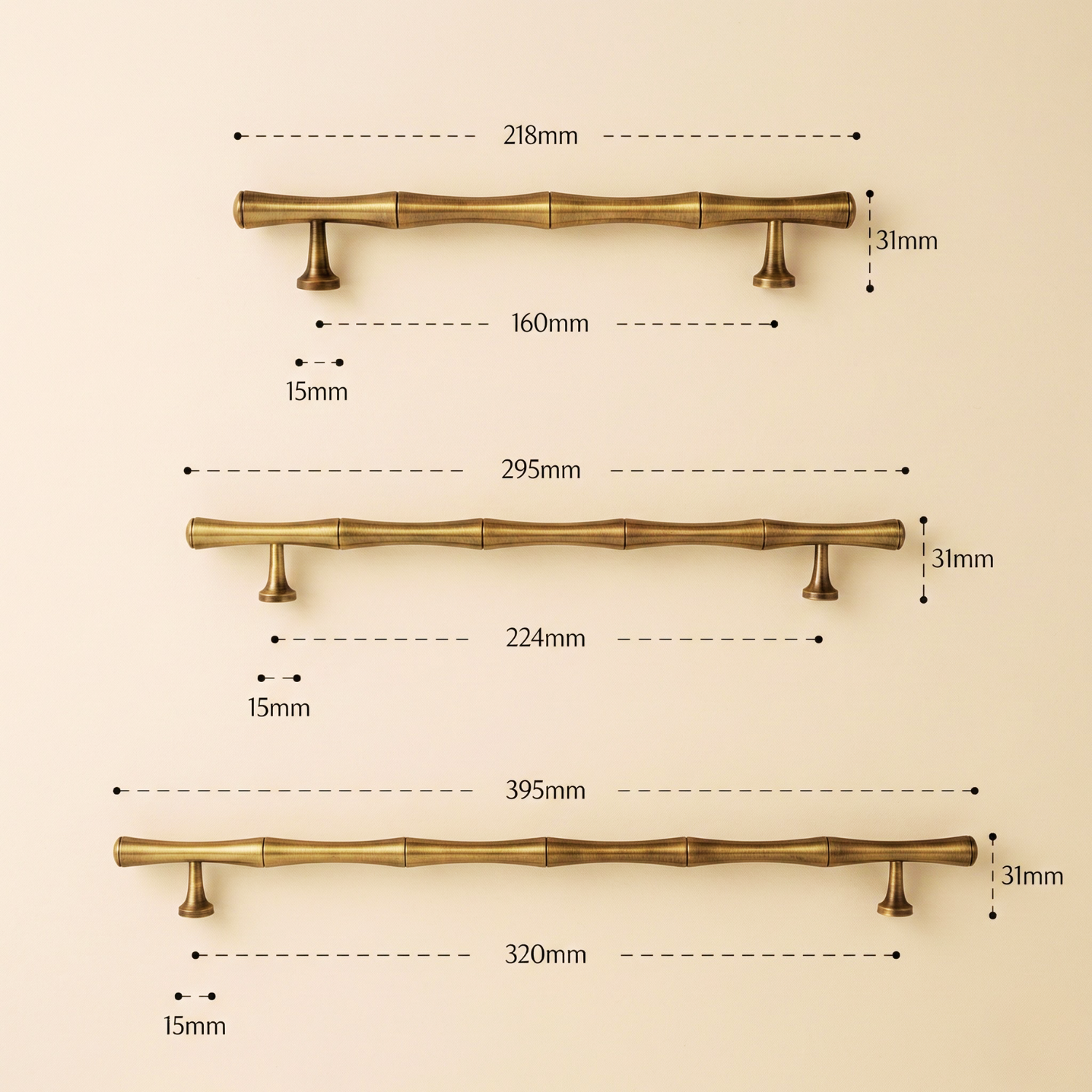 Erik Solid Brass Cabinet Handle