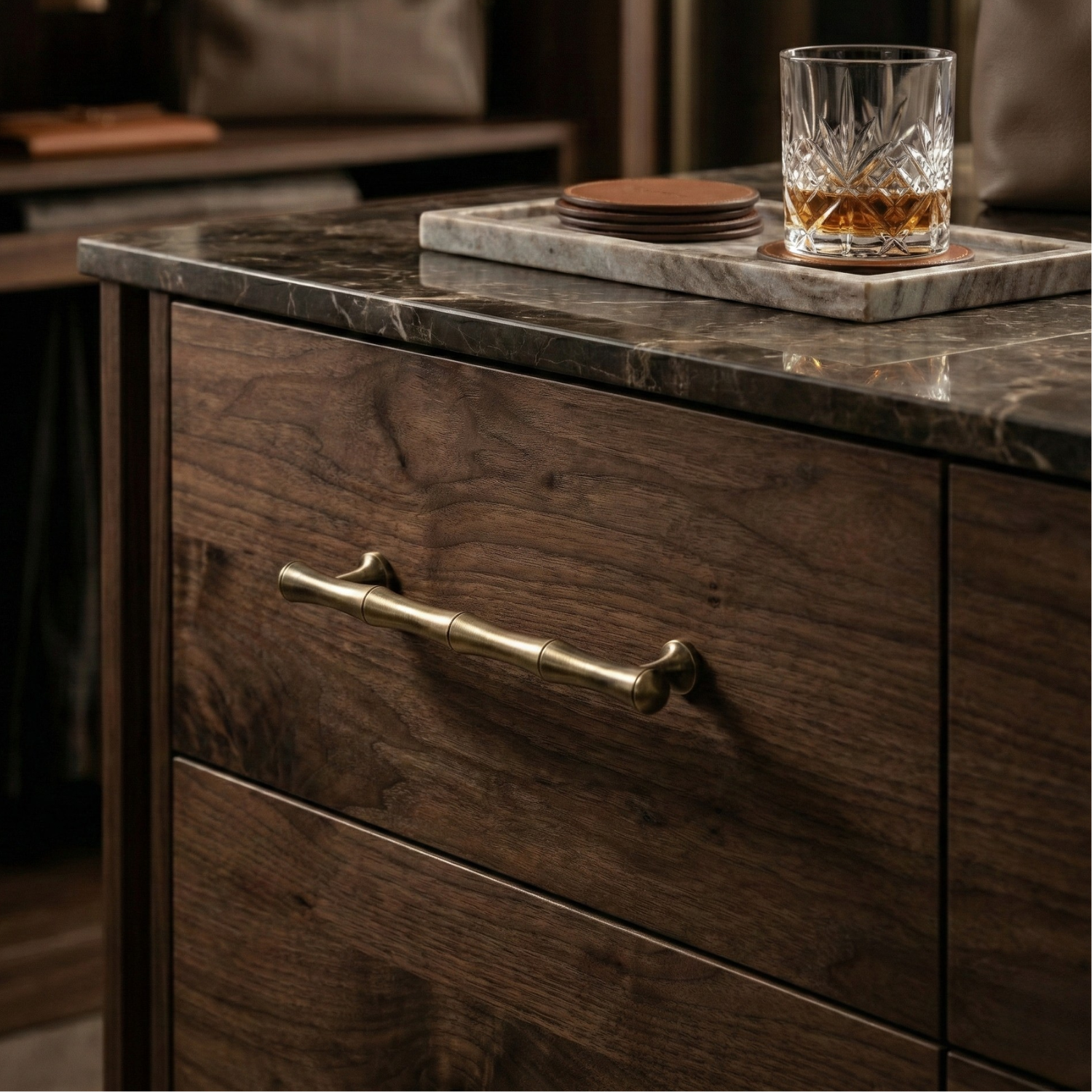 Erik Solid Brass Cabinet Handle