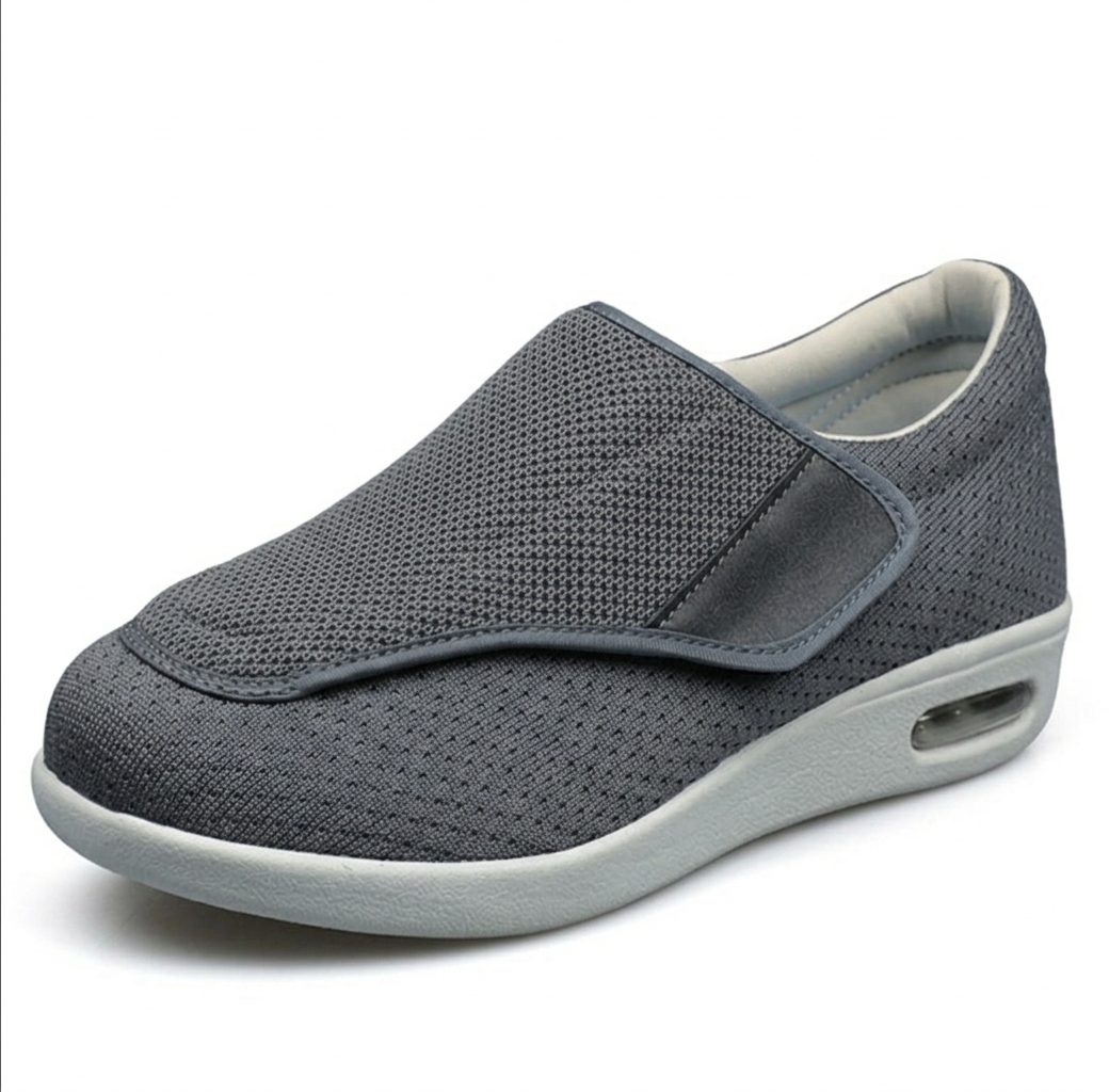Extra-Wide Men's Comfort Shoes - Adjustable Straps for Custom Fit and Support
