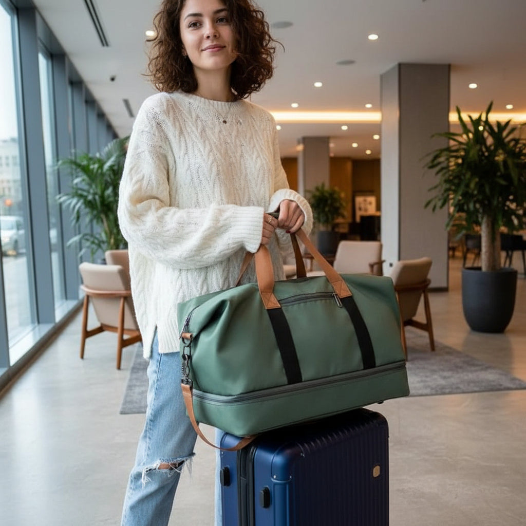 Sac de Sport Élégant avec Compartiment à Chaussures | Organisation Optimale pour les Voyageurs Actifs 1