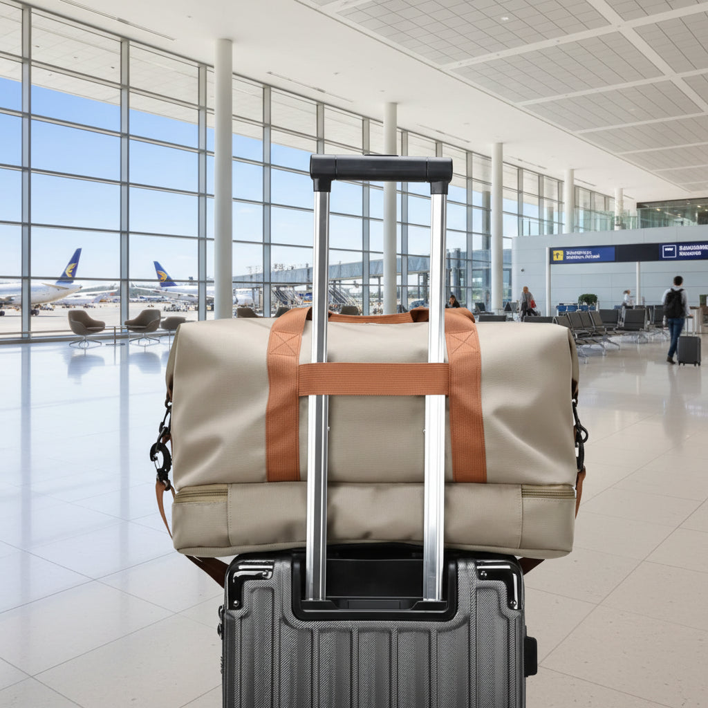 FITVOYAGE | Sac de Sport Élégant avec Compartiment à Chaussures | Organisation Optimale pour les Voyageurs Actifs 2