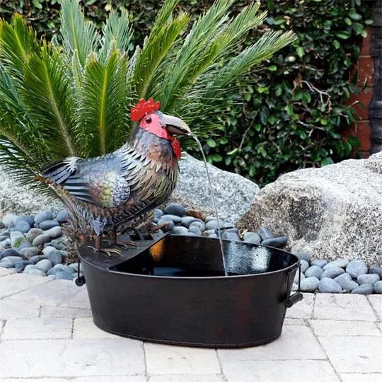Fontaine à Eau Animale en Polyrésine | Élément Décoratif Unique pour un Jardin Apaisant 3