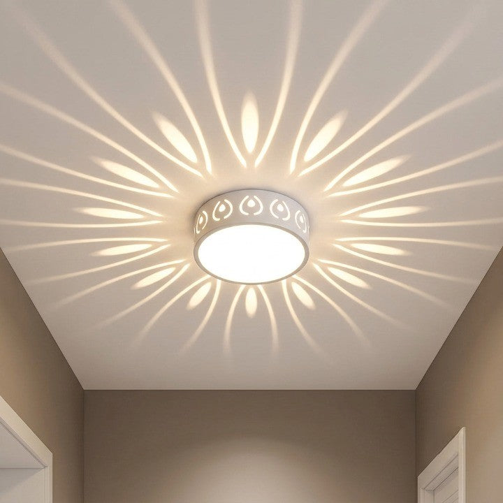 Crystal Acrylic LED Ceiling Light, Ray Pattern