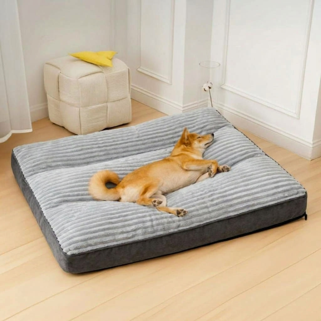 Panier pour chien à rebords, housse déhoussable