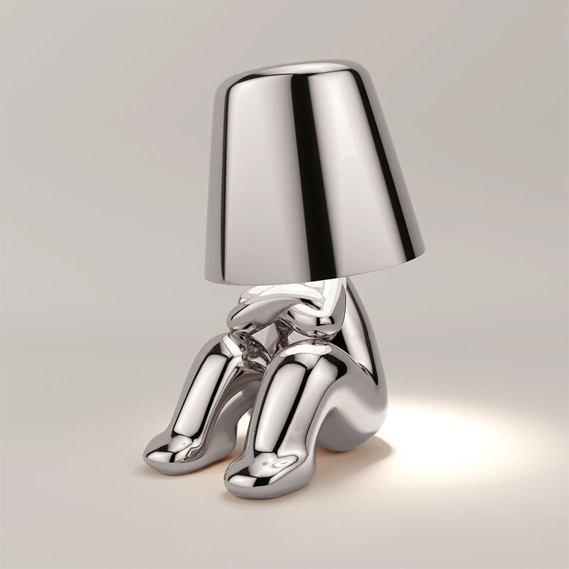 Gold Character Figurine Lamp - Cordless Touch Control 10