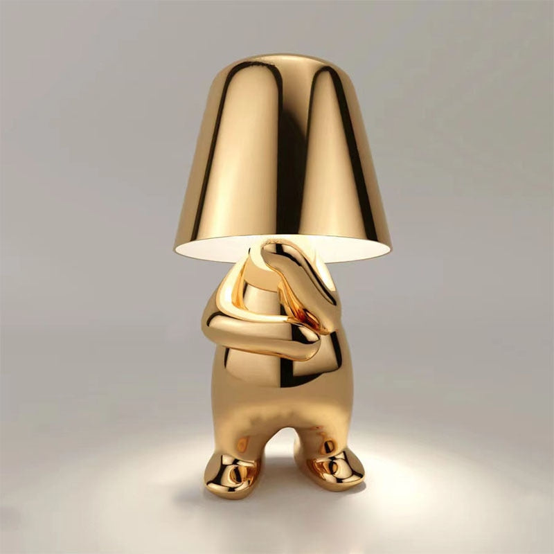 Gold Character Figurine Lamp - Cordless Touch Control 3