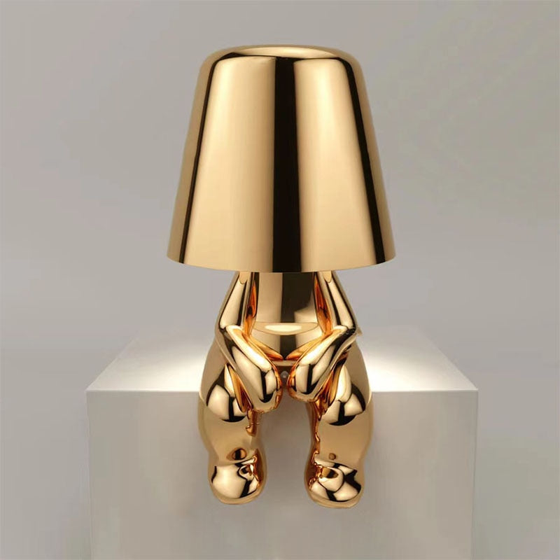 Gold Character Figurine Lamp - Cordless Touch Control 4