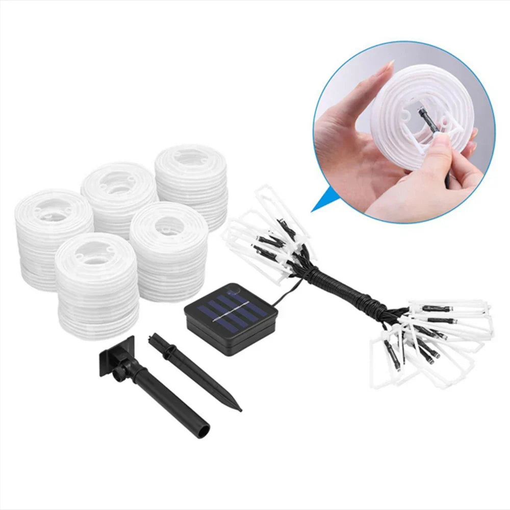 Guirlande Solaire Lumineuse Écologique | Éclairage Ambiant Élégant pour un Jardin Enchanteur 5