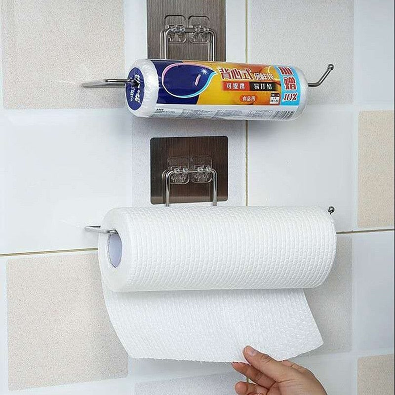 RollMate Holder - Porte-Essuie-Tout Inox, Lot de 2