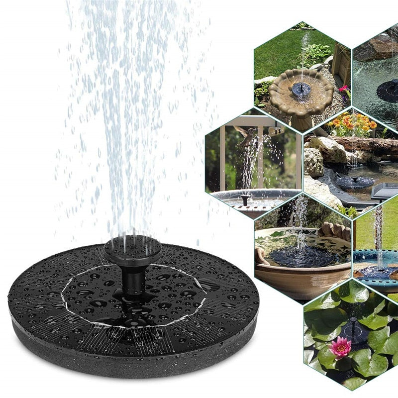 ZenFlow - Fontaine Solaire Flottante de Jardin