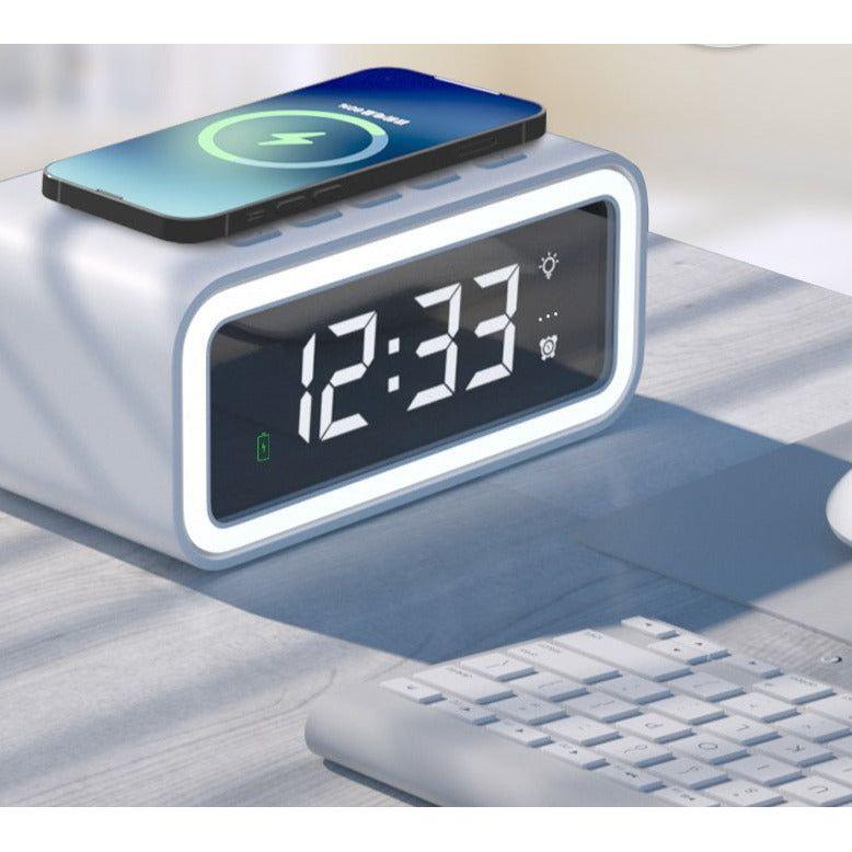 LED Digital Alarm Clock with Qi Wireless Charger