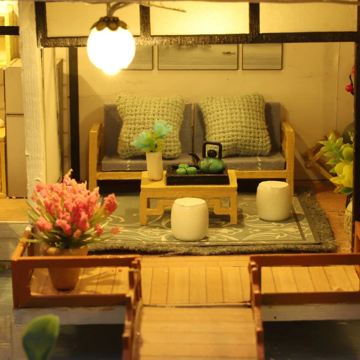 HOBBIX | Kit de Mini Maison en Bois Détail Élevé | Projet Créatif pour Moments Relaxants 4