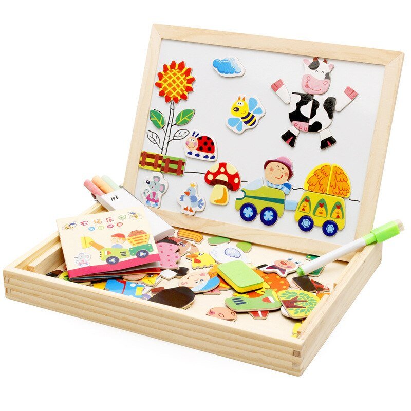 MagniPlay - Tableau Magnétique à Histoires en Bois