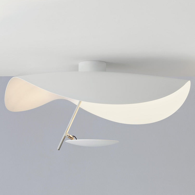 Luminaire feuille torsadée en métal, 1 ou 2 lumières