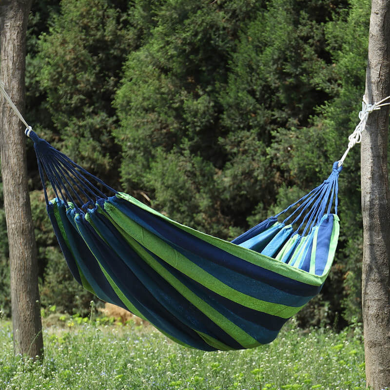 Hamac Suspendu en Coton et Polyester | Confort Luxueux pour Détente en Plein Air à 2 Places 3