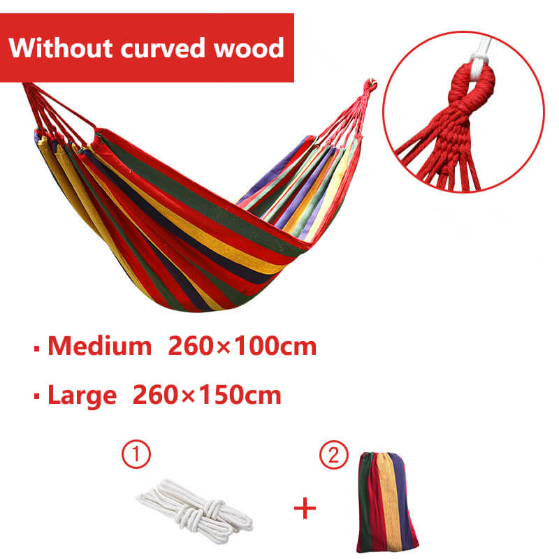 Hamac Suspendu en Coton et Polyester | Confort Luxueux pour Détente en Plein Air à 2 Places 8