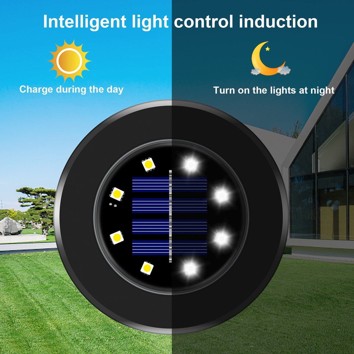 Lampes de Jardin Solaires LED - Édition Noire