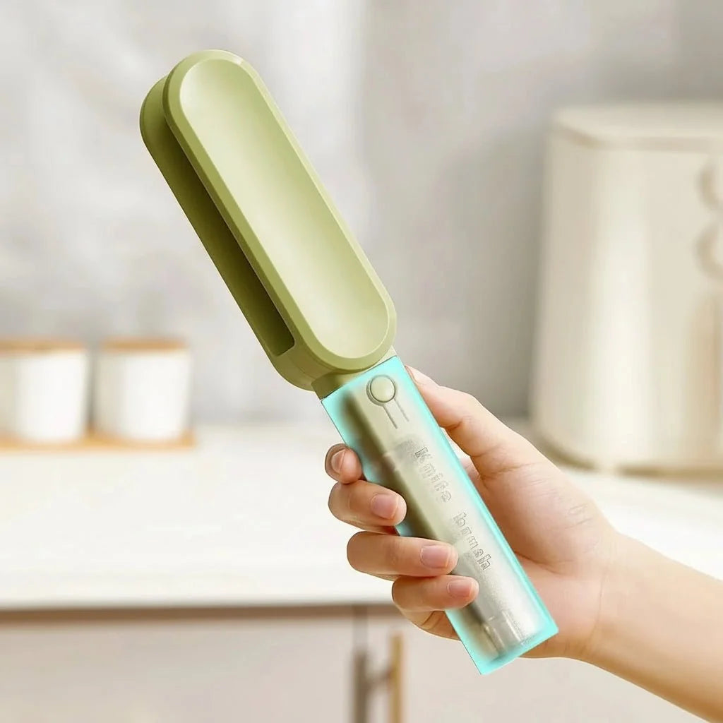 Double-Sided Knife Cleaning Brush with Magnetic Guide
