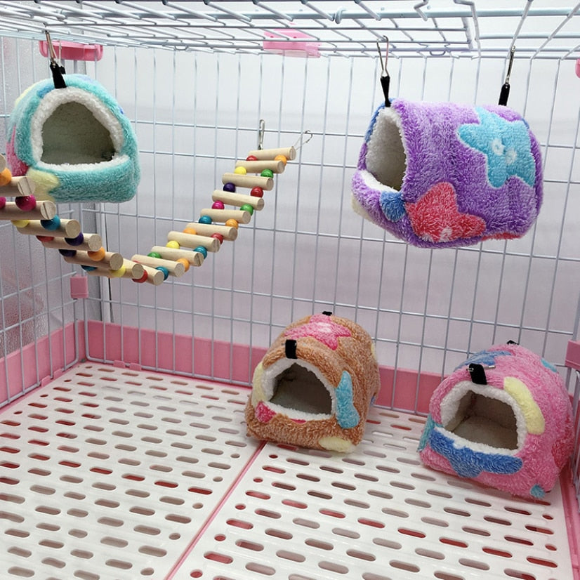 Fluffywash Maison Douce pour Hamster avec Hamac