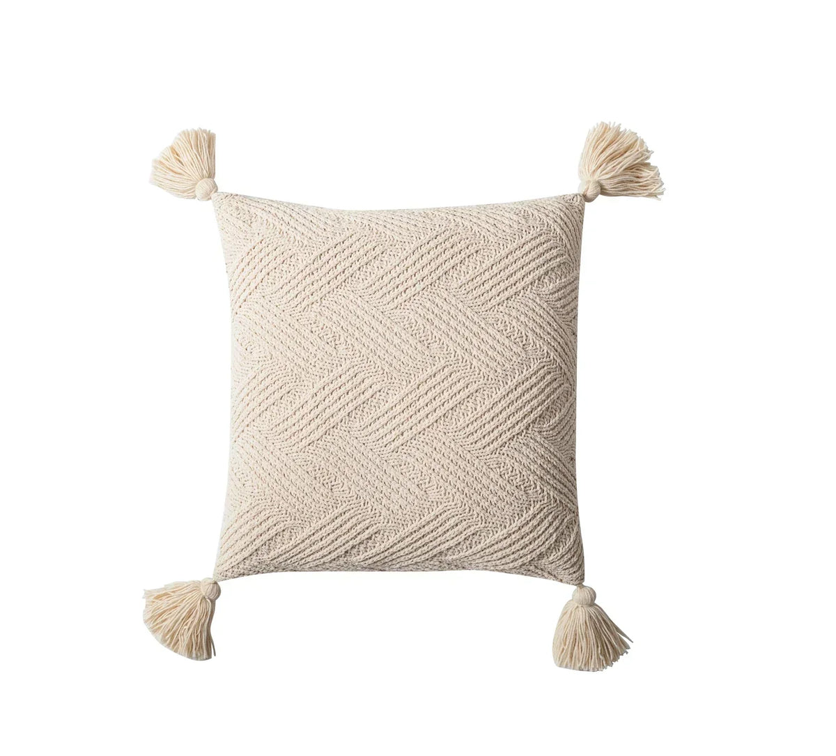 Nordic Pompom - Housse de Coussin à Pompons