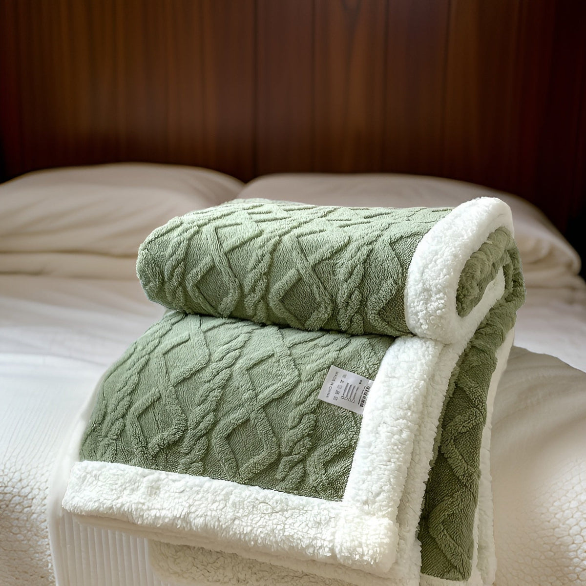 Plaid polaire double face épais et doux