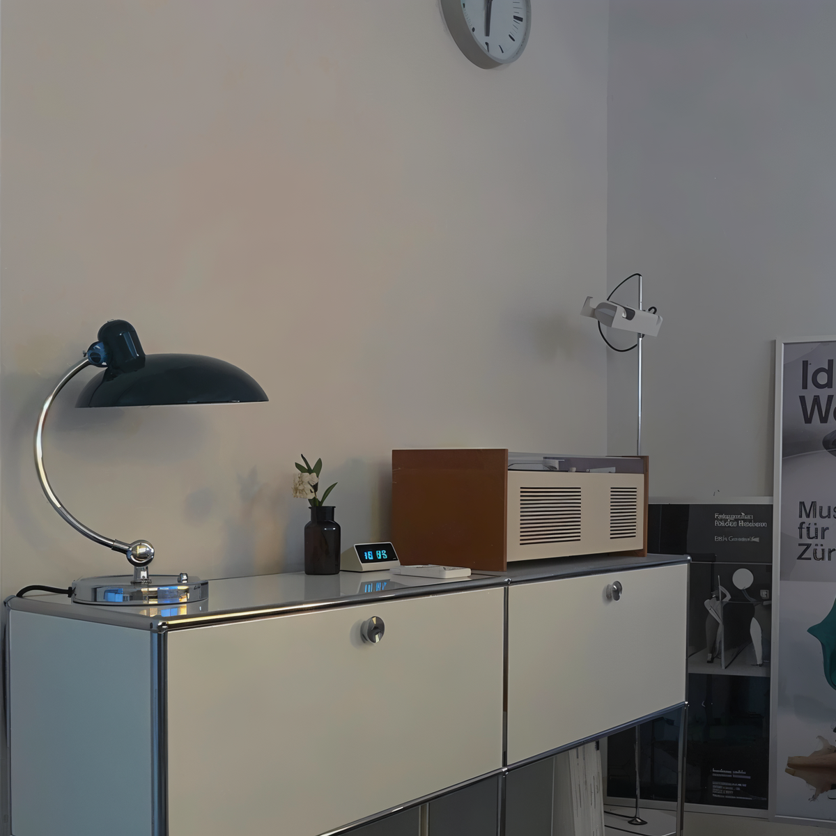 Retro Metal Desk Lamp with Dome Shade