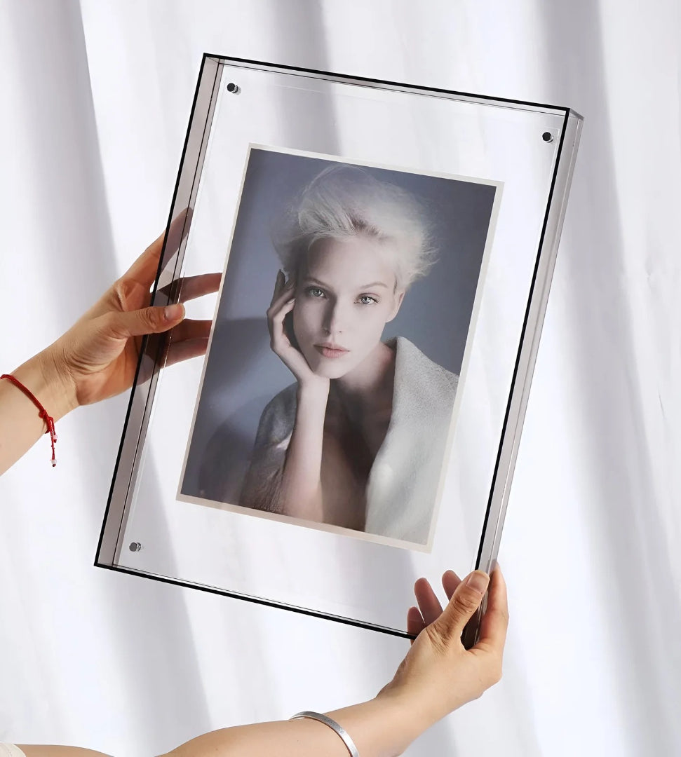 Cadre Photo Acrylique Transparent Minimaliste - Transparent