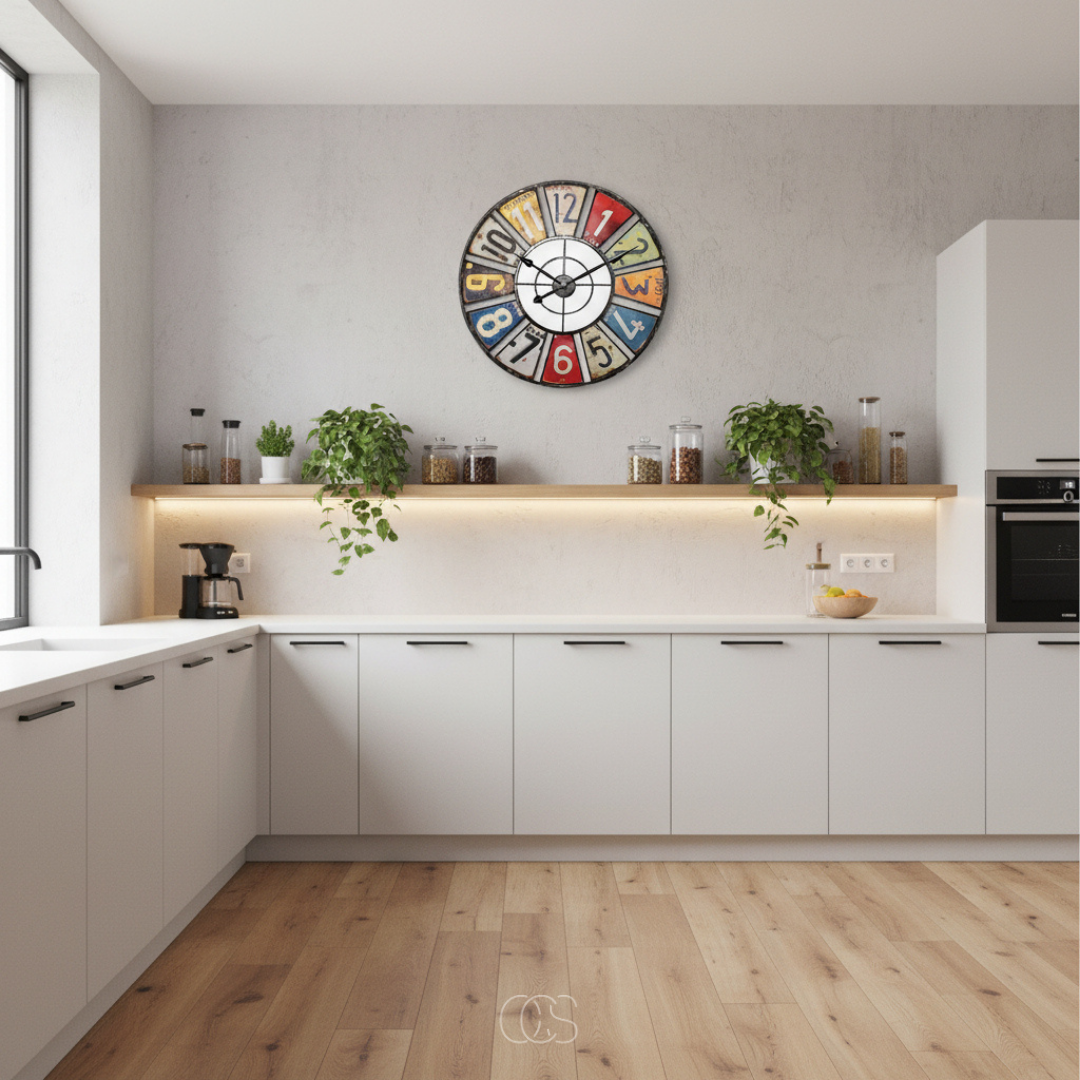 Horloge Murale Vintage en Métal Rétro | Élégance Industrielle pour un Intérieur Chaleureux 5
