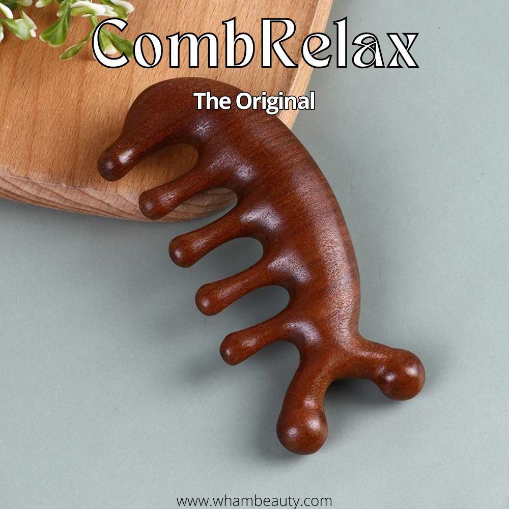 CalmComb - Peigne Massage Luxueux en Bois de Santal