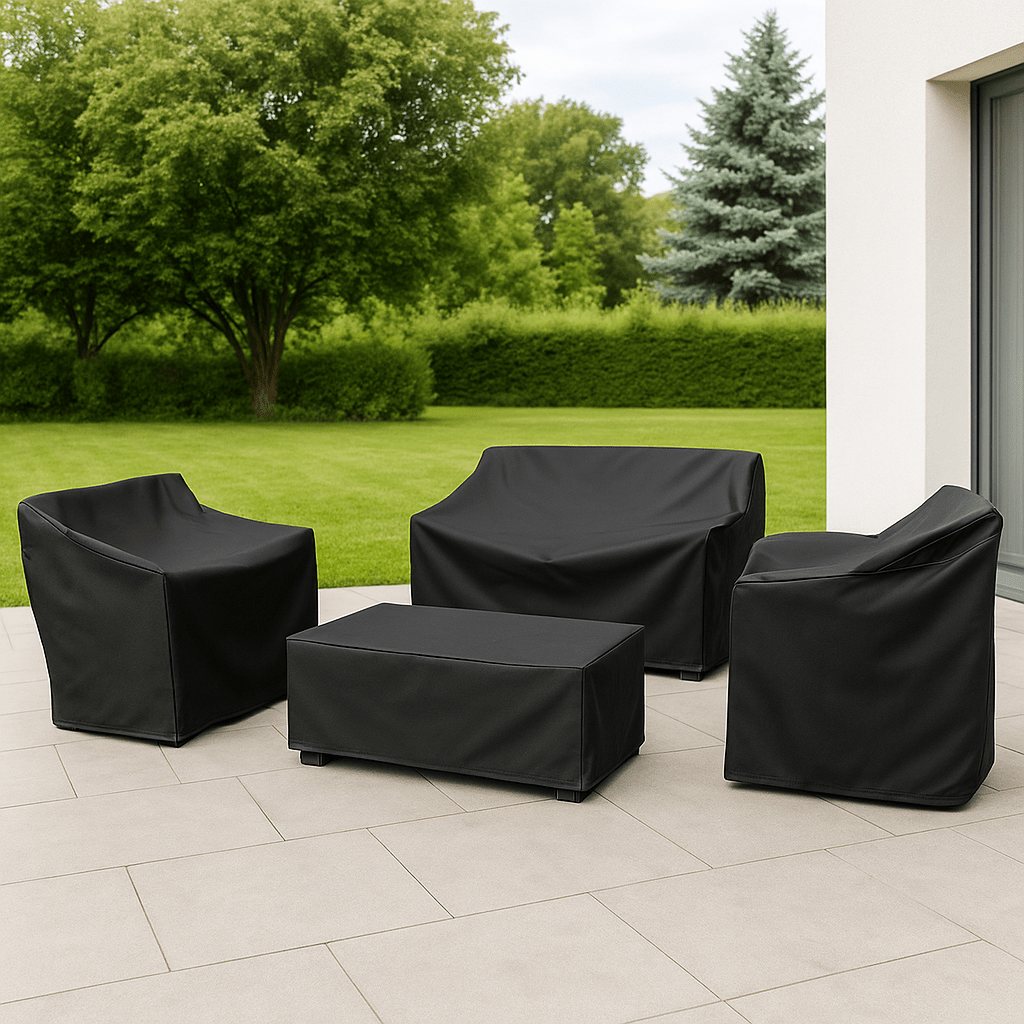 Housse de Protection Salon de Jardin en Polyester Hydrofuge | Élégance et Durabilité pour Extérieur 4