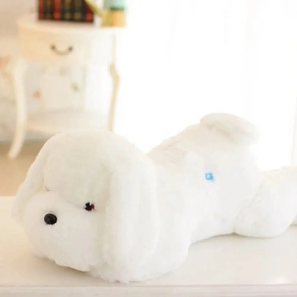 Light-Up Dog Plush Pillow with LED Glow