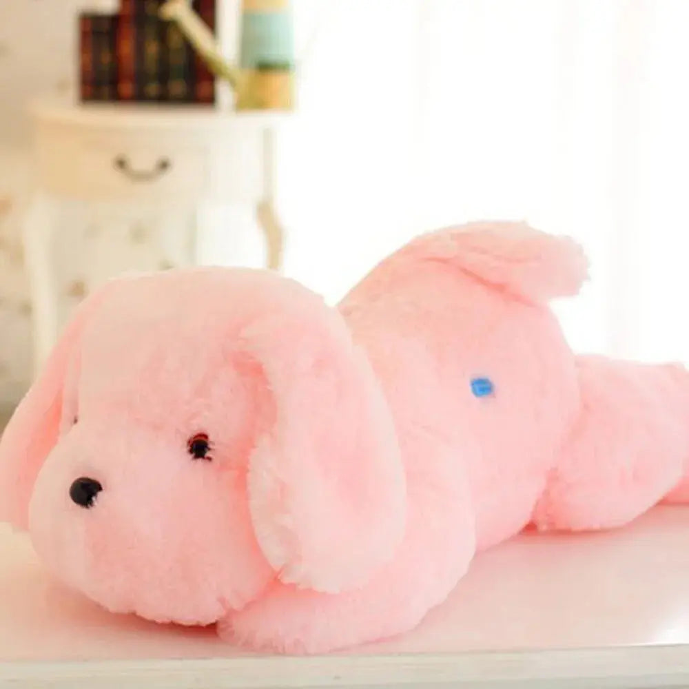 Light-Up Dog Plush Pillow with LED Glow