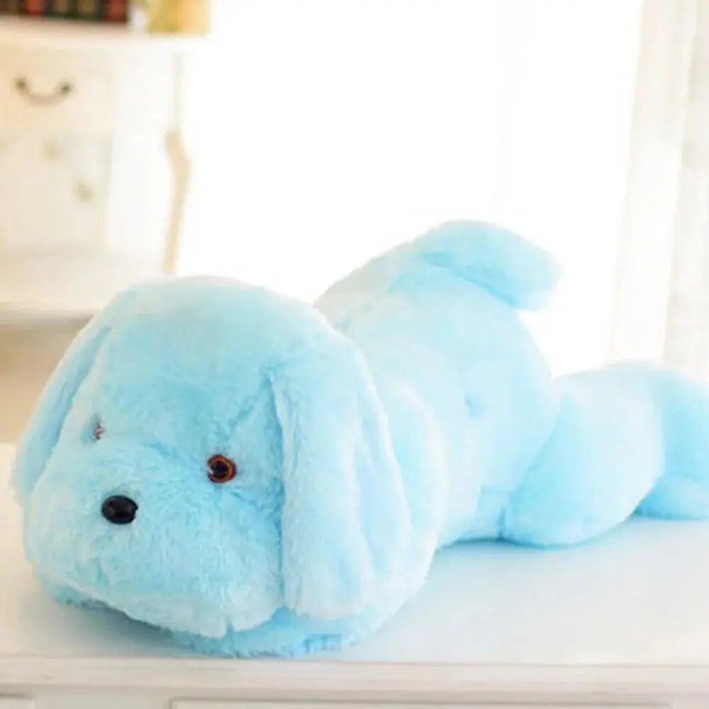 Light-Up Dog Plush Pillow with LED Glow