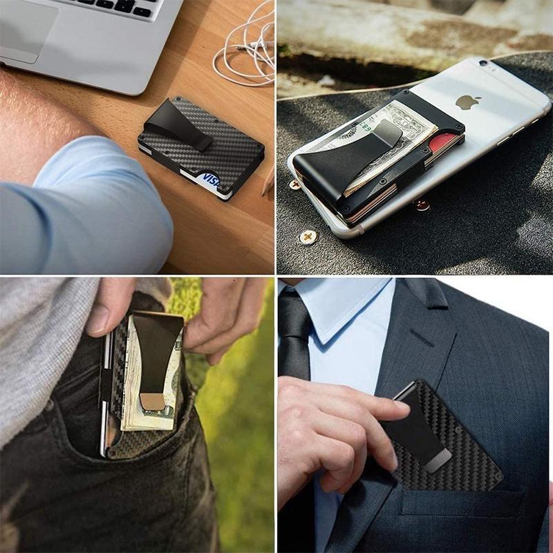 Carbon Fibre Card Wallet with RFID Protection