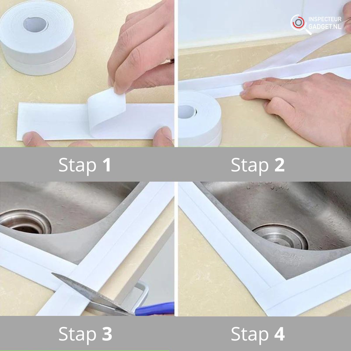 Caulk Strip Pro - Ruban d'Étanchéité Adhésif 3 m