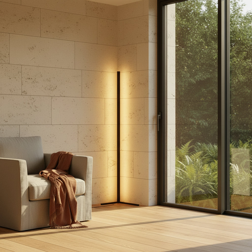 Lampadaire Design en Aluminium LED | Éclairage Minimaliste et Chaleureux pour Votre Salon 3