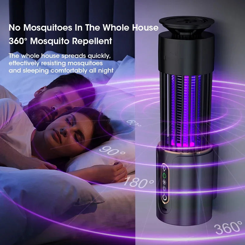Lampe Camping Anti-Moustiques avec Technologie UV | Lanterne Élégante et Pratique pour des Soirées Confortables en Plein Air 2