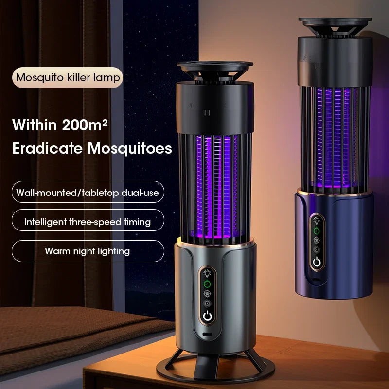 Lampe Camping Anti-Moustiques avec Technologie UV | Lanterne Élégante et Pratique pour des Soirées Confortables en Plein Air 3