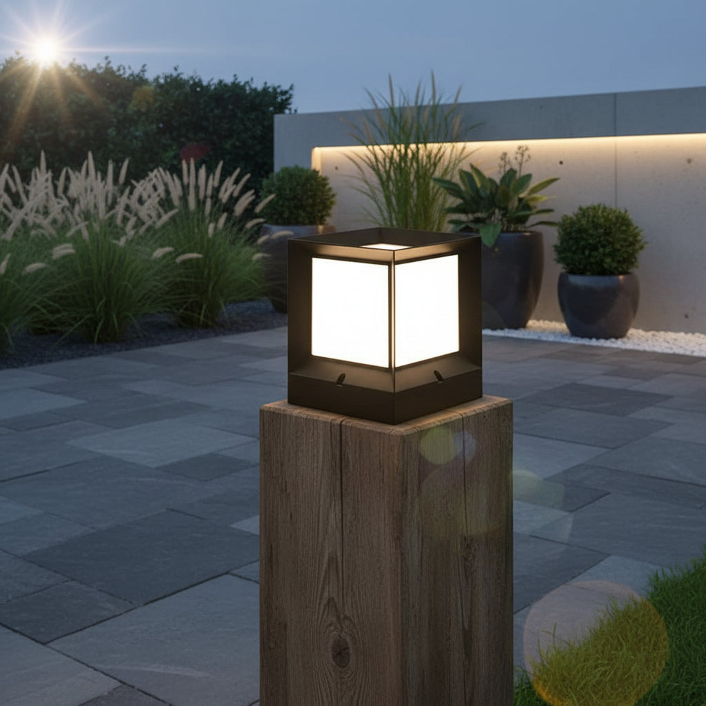 Lampe D'Extérieur en Aluminium Noir | Éclairage LED Moderne pour Ambiance Sécurisée et Élégante 0